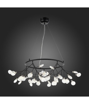 SL411.433.45 Люстра подвесная ST-Luce Черный/Прозрачный G4 45*1,5W RICCARDO-foto4