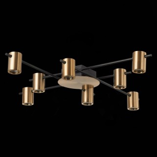 SL1207.402.08 Светильник потолочный ST-Luce Черный/Латунь GU10 8*7W VEROLI-foto4