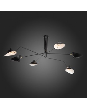 SL305.402.06 Люстра потолочная ST-Luce Черный/Черный, Белый E27 6*60W SPRUZZO-foto27