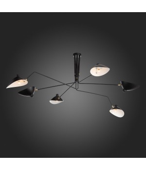 SL305.402.06 Люстра потолочная ST-Luce Черный/Черный, Белый E27 6*60W SPRUZZO-foto27