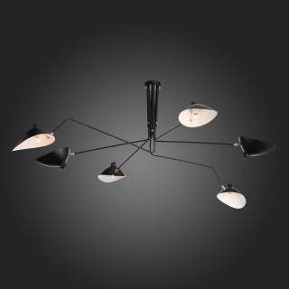 SL305.402.06 Люстра потолочная ST-Luce Черный/Черный, Белый E27 6*60W SPRUZZO-foto27