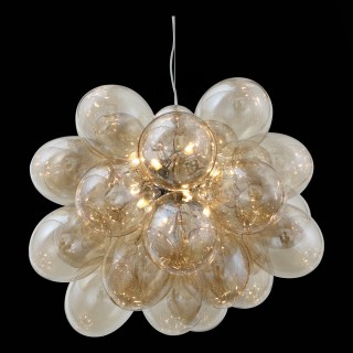 SL432.203.12 Люстра подвесная ST-Luce Хром/Коньячный G9 12*5W SOSPIRO-foto4