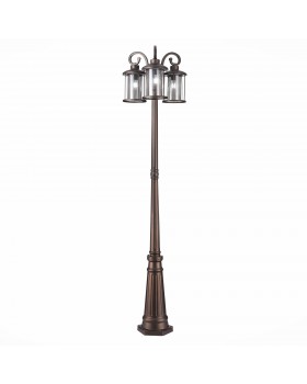 SL080.425.03 Светильник уличный наземный ST-Luce Темный кофе/Прозрачный, Темный кофе E27 3*100W LASTERO-foto14