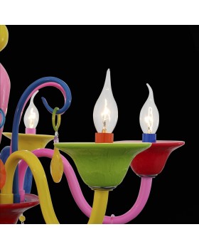 SL672.963.06 Люстра подвесная ST-Luce Разноцветный/Разноцветный E14 6*40W DELIZIA-foto7