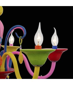 SL672.963.06 Люстра подвесная ST-Luce Разноцветный/Разноцветный E14 6*40W DELIZIA-foto7