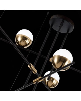 SL1507.422.09 Люстра потолочная ST-Luce Черный/Белый, Золотистый G9 9*5W 4000K ALBERO-foto6