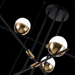 SL1507.422.09 Люстра потолочная ST-Luce Черный/Белый, Золотистый G9 9*5W 4000K ALBERO-foto6