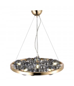 SL1510.203.06 Люстра подвесная ST-Luce Французское золото/Дымчатый G9 6*5W Olmi-foto4