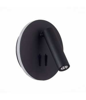 SL1586.413.01 Светильник настенный Черный LED 1*8W 3000K 624Lm Ra>80 24° IP20 L-xW140xH140 170-240V BONDI-foto4