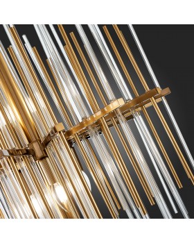 SL1628.303.08 Люстра подвесная ST-Luce Латунь/Прозрачный, Латунь E14 8*40W TERAMO-foto3