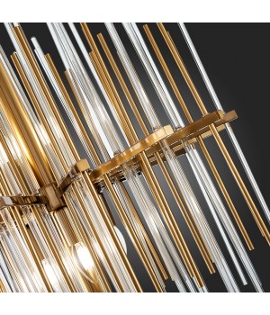 SL1628.303.08 Люстра подвесная ST-Luce Латунь/Прозрачный, Латунь E14 8*40W TERAMO-foto3