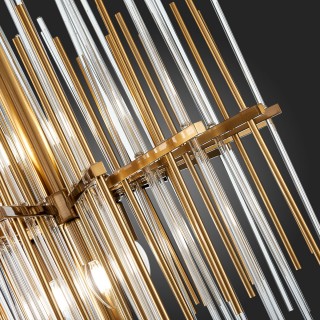 SL1628.303.08 Люстра подвесная ST-Luce Латунь/Прозрачный, Латунь E14 8*40W TERAMO-foto3