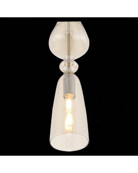 SL373.303.01 Подвес ST-Luce Хром/Янтарный G9 1*5W BRICHERE-foto6