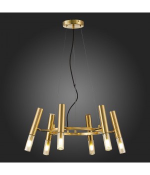 SL1236.203.06 Люстра подвесная ST-Luce Золотистый/Коньячный, Золотистый G9 6*5W ECLIP-foto6