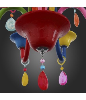 SL672.963.06 Люстра подвесная ST-Luce Разноцветный/Разноцветный E14 6*40W DELIZIA-foto4