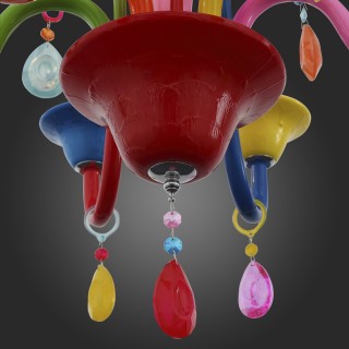 SL672.963.06 Люстра подвесная ST-Luce Разноцветный/Разноцветный E14 6*40W DELIZIA-foto4