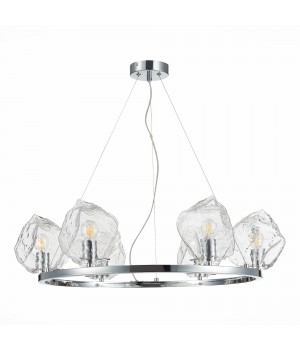 SL1175.103.06 Люстра подвесная ST-Luce хром/прозрачный E14 6*40W Portici-foto2