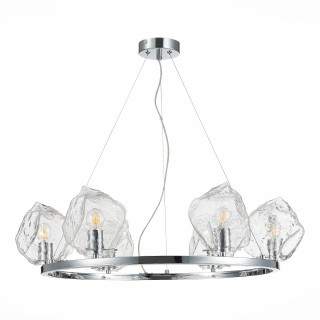 SL1175.103.06 Люстра подвесная ST-Luce хром/прозрачный E14 6*40W Portici-foto2