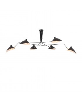 SL305.402.06 Люстра потолочная ST-Luce Черный/Черный, Белый E27 6*60W SPRUZZO-foto2