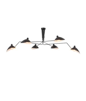 SL305.402.06 Люстра потолочная ST-Luce Черный/Черный, Белый E27 6*60W SPRUZZO-foto2