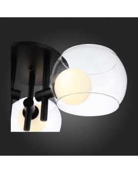 SL1483.402.03 Светильник потолочный ST-Luce Черный/Прозрачный, Белый G9 3*5W ELLETO-foto3