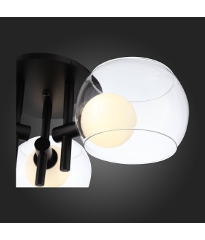 SL1483.402.03 Светильник потолочный ST-Luce Черный/Прозрачный, Белый G9 3*5W ELLETO-foto3