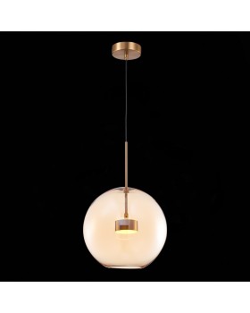 SL1133.323.01 Светильник подвесной ST-Luce Латунь/Коньячный LED 1*10W 3000K BOPONE-foto3