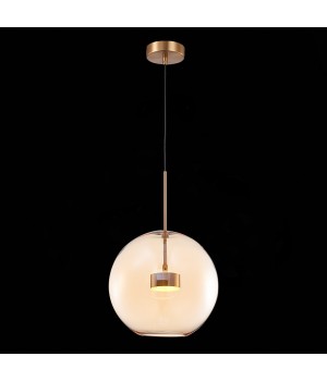 SL1133.323.01 Светильник подвесной ST-Luce Латунь/Коньячный LED 1*10W 3000K BOPONE-foto3