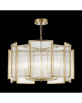 SL1234.203.05 Люстра подвесная ST-Luce Шампань/Прозрачный, Шампань E14 5*60W Cosenza-foto5