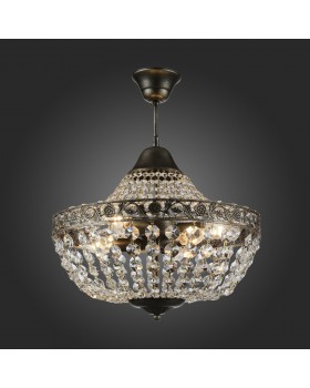 SL669.403.06 Люстра подвесная ST-Luce Черное золото/Прозрачный E14 6*40W ANTICATO-foto3