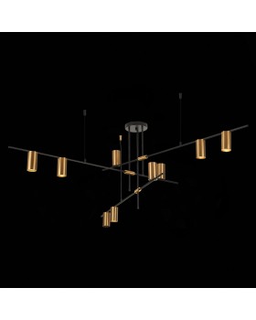 SL1206.402.09 Светильник потолочный ST-Luce Черный/Латунь GU10 9*7W SORMANO-foto3