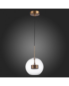 SL1133.233.01 Светильник подвесной ST-Luce Латунь/Прозрачный LED 1*14W 3000K BOPONE-foto6