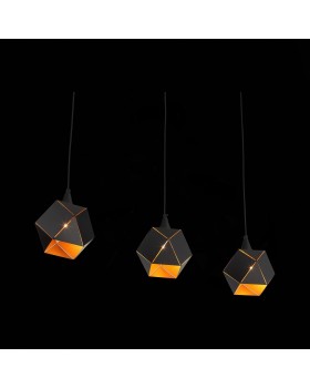 SL258.403.03 Люстра подвесная ST-Luce Черный/Черный, Золото E14 3*40W ENIGMA-foto5