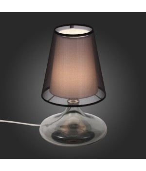 SL974.404.01 Прикроватная лампа ST-Luce Хром, Дымчатый/Черный, Белый E27 1*60W AMPOLLA-foto8