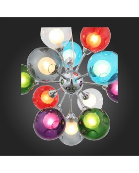 SL431.153.12 Люстра подвесная ST-Luce Хром/Разноцветный, Белый G9 12*5W DUALITA-foto3