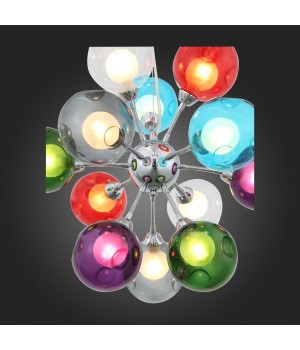 SL431.153.12 Люстра подвесная ST-Luce Хром/Разноцветный, Белый G9 12*5W DUALITA-foto3