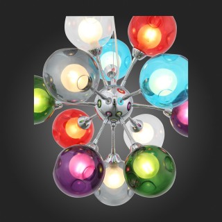 SL431.153.12 Люстра подвесная ST-Luce Хром/Разноцветный, Белый G9 12*5W DUALITA-foto3