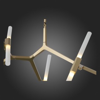 SL947.202.10 Люстра потолочная ST-Luce Золотистый/Белый G9 10*5W LACONICITA-foto15