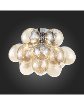 SL432.202.06 Люстра потолочная ST-Luce Хром/Коньячный G9 6*5W SOSPIRO-foto4