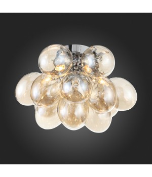 SL432.202.06 Люстра потолочная ST-Luce Хром/Коньячный G9 6*5W SOSPIRO-foto4