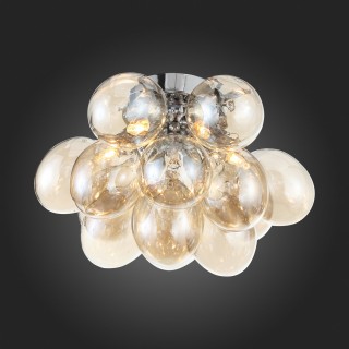 SL432.202.06 Люстра потолочная ST-Luce Хром/Коньячный G9 6*5W SOSPIRO-foto4