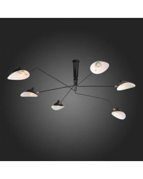 SL305.402.06 Люстра потолочная ST-Luce Черный/Черный, Белый E27 6*60W SPRUZZO-foto13