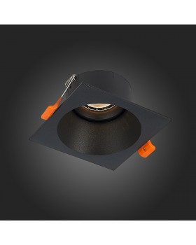 ST207.418.01 Св-к встр. Мат. черный GU10 1*50W L103xW103xH52 220V Без ламп GROSI-foto4