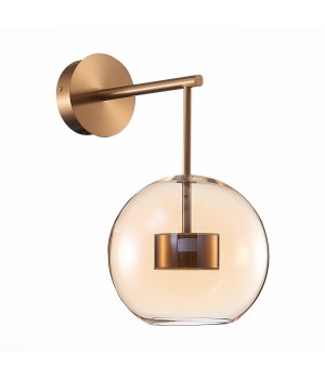 SL1133.301.01 Бра ST-Luce Латунь/Коньячный LED 1*7W 3000K BOPONE-foto2