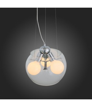 SL512.103.03 Светильник подвесной ST-Luce Хром/Прозрачный E27 Globe 3*60W UOVO-foto7