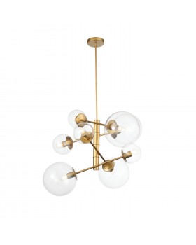 SL1150.203.08 Светильник подвесной ST-Luce Матовое золото/Прозрачный E27 8*40W (из 3-х коробок) LIORA-foto15