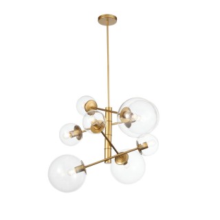 SL1150.203.08 Светильник подвесной ST-Luce Матовое золото/Прозрачный E27 8*40W (из 3-х коробок) LIORA-foto15