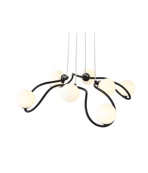 SL1502.403.08 Светильник подвесной ST-Luce Черный/Белый G9 8*5W LEGATEZZA-foto12