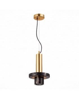 SL1210.403.01 Светильник подвесной ST-Luce Золотистый/Черный GU10 1*5W PIETRA-foto2