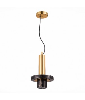 SL1210.403.01 Светильник подвесной ST-Luce Золотистый/Черный GU10 1*5W PIETRA-foto2